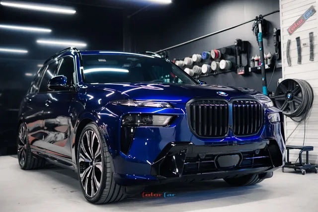 BMW X7 — Полная защита синего кузова