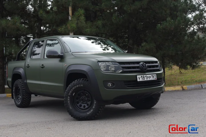 Volkswagen Amarok — Зелёный Oracal 970 и чёрные детали