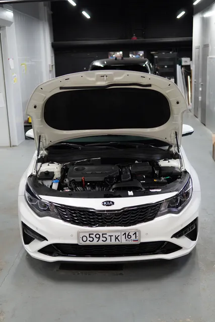 Kia Optima — Полировка и уход за подкапотным пространством, кадр 12