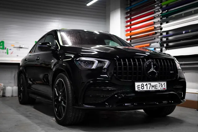 Mercedes-Benz GLE — Сатиновый полиуретан и обвес, кадр 13