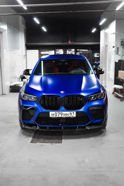 BMW X6 M — Полная оклейка матовым полиуретаном Llumar, кадр 10