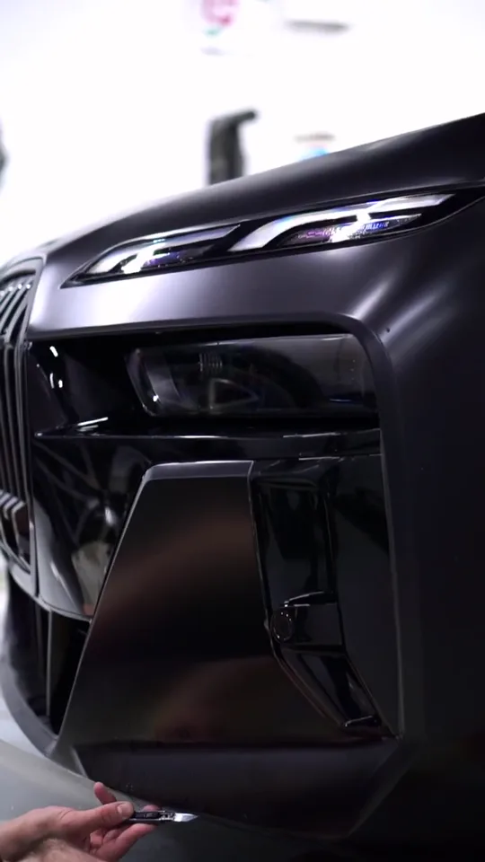 BMW 7 Series — Полная оклейка сатиновой защитной плёнкой