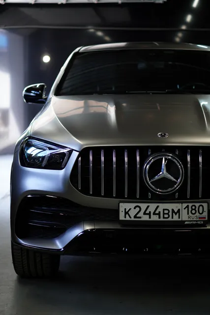 Mercedes-Benz GLE — Серый сатин: цвет и защита, кадр 13